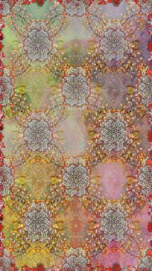 Çiçekli, suluboya desenli kusursuz çiçek deseni. Düz Çiçek Elementleri Tasarım Raster illüstrasyonu. Çiçekler bej ve nötr renklerde. Renkli Bahar Teması Özelliksiz Arkaplan.