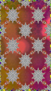 Küçük çaplı çiçeklerdeki basit şirin desenler. Raster illüstrasyonu. Tekstil veya kitap kapakları, imalat, duvar kağıtları, baskı, hediye paketi ve yapıştırma kitabı için çiçeksiz arka plan.