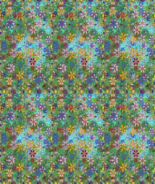 Ton halinde. Çiçeğin suluboya çizimlerinin mükemmel deseni. Dekorasyon ve tasarım için güzel bir desen. Moda baskısı. Suluboya desensiz çiçek buketi.