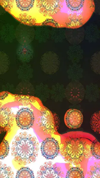 Çiçekli çiçek deseni, suluboya. Raster deseni. Küçük çiçekte güzel bir çiçek deseni..