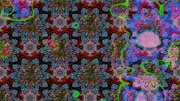 Suluboya çizim kalıbı. Moda baskısı. Dekorasyon ve tasarım için güzel bir desen. Çiçeğin suluboya çizimlerinin mükemmel deseni. Eski.