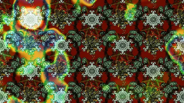 Sevgililer günü ve tebrik kartı konsepti için şık bir davetiye. Yeşil, kahverengi ve kırmızı renkte manzaralı çiçek deseni. Çiçek kompozisyonu, el boyası, hassas şablon. Üst görünüm, yumuşak biçim.