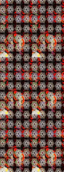 Raster illüstrasyonu. Çiçekli karalama şeklinde Raster çiçek deseni. Nazikçe, yaz çiçekleri siyah renklerde.