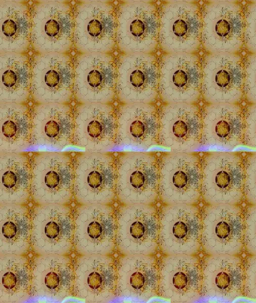 Varicolobeige Raster çizimi. Birçok bej ve soyut çiçekli tropikal çizim deseni. Küçük çiçekte sevimli çiçek deseni var..