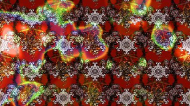 Şatafatlı bahar bahçesi dokusu. Çiçek deseni. Kahverengi, kırmızı ve nötr renkler üzerine çiçek çizimi. Kahverengi, kırmızı ve nötr renklerde çiçekler. Raster illüstrasyonu.