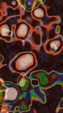 Çizim çiçek deseni duvar kağıdı, web sitesi arka planı, ambalaj kağıdı, davetiye, broşür, afiş veya web sitesi için kullanılabilir. Parlak elementlerin. El çizimi Raster illüstrasyonu.