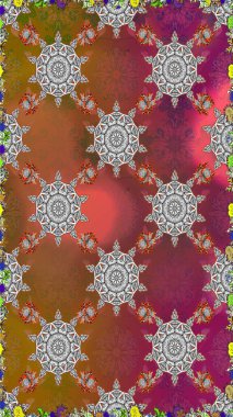 Küçük çaplı çiçeklerdeki basit şirin desenler. Raster illüstrasyonu. Tekstil veya kitap kapakları, imalat, duvar kağıtları, baskı, hediye paketi ve yapıştırma kitabı için çiçeksiz arka plan.