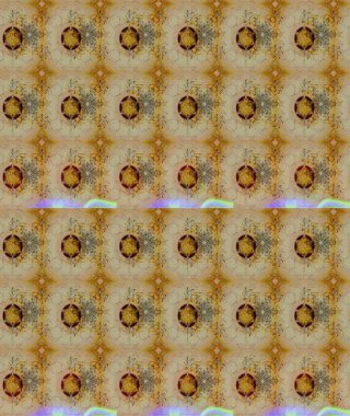 Varicolobeige Raster çizimi. Birçok bej ve soyut çiçekli tropikal çizim deseni. Küçük çiçekte sevimli çiçek deseni var..