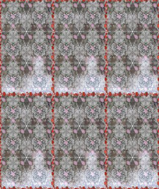 Gri ve nötr renklerde çiçek desenleri, el yapımı papatyalar, papatyalar. Tekrar eden çiçek arkaplanı, zarif gri ve nötr çiçek duvar kağıdı.