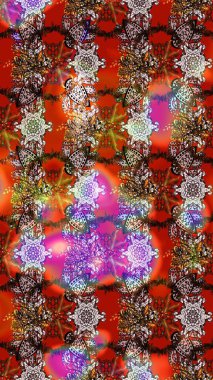 Çiçek desenli eskiz, darbeler, sıçramalar, yaz çiçekleri. Kahverengi, kırmızı ve nötr renklerde çiçekler. Raster illüstrasyonu.