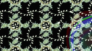 Nazik, narin çiçek arkaplanı. Siyah, nötr ve mavi renkte çiçekler. Raster çiçek desenli ve çiçekli..