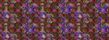 Raster Hip kumaş deseni. Eskiz Vintage Çiçek Deseni.