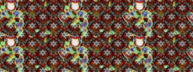 Raster illüstrasyonu. Küçük çiçekteki sevimli çiçek deseni. Çizim.