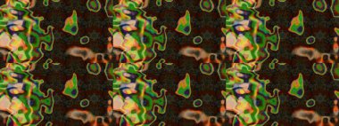 Raster illüstrasyonu. Raster illüstrasyonu. Şirin karalamalı çiçek desenli çizim. El yapımı çiçek ve bitki koleksiyonu. Eskiz stili kahverengi, yeşil ve gri renkler.