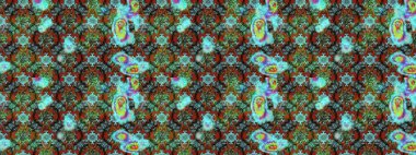 El çizimi. Raster illüstrasyonu. Çiçekli, yapraklı, çiçek desenli çizim..