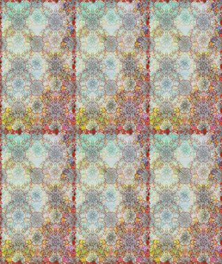 Raster illüstrasyonu. Küçük çiçekteki sevimli çiçek deseni. Raster deseni. Gri ve nötr renklerde yaz çiçekleri.