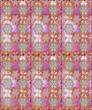 Organik öğeleri. Suluboya efekti. Botanik seamless modeli. Raster desen.