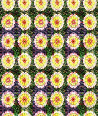 Sevimli çiçek raster deseni. Renkli Yaz Temalı eskiz kalıbı. Modaya uygun kumaş deseni. Düz Çiçek Elementleri Tasarımı.