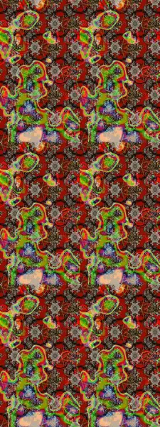 Şirin çiçekli, desenli, kırmızı, kahverengi ve gri renkli bir eskiz deseni. El çizimi çiçek çizimi deseni (fayans). Tekstil için suluboya çizim deseni.