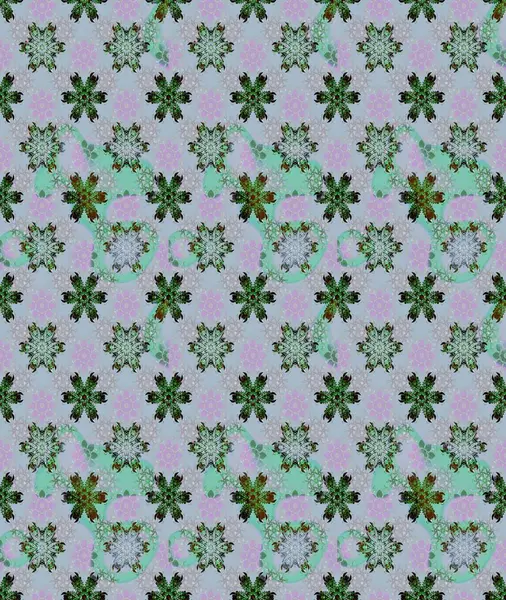 Raster illüstrasyonu. Küçük çaplı çiçeklerdeki basit şirin desenler. Tekstil veya kitap kapakları, imalat, duvar kağıtları, baskı, hediye paketi ve yapıştırma kitabı için çiçek eskiz geçmişi.