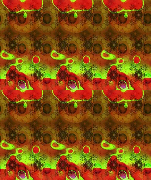 Çiçekli karalama şeklinde Raster çiçek deseni. Raster illüstrasyonu. Yumuşak, bahar çiçekleri kahverengi renklerde.