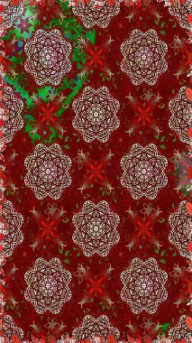 Soyut zarafet, çiçekli arkaplan deseni. Raster Güzel kumaş deseni.