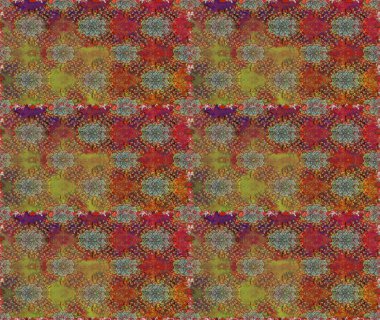 Raster illüstrasyonu. Kahverengi ve nötr renklerde. 3D çiçekler, pürüzsüz.