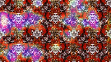 Raster. Kahverengi, nötr ve kırmızı renkte güzel çiçekli eskiz deseni, suluboya çiçek deseni, duvar kağıdı, kart veya kumaş için fayanslı.