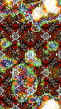 Sketch Colour Spring Theme eskiz kalıbı. Sevimli çiçek raster deseni. Düz Çiçek Elementleri Tasarımı. Kahverengi, gri ve kırmızı renkte çiçekler.