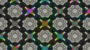 Çiçeksel fantezi tasarımı ve parlak bir arka plan çizimi. Renkli Bahar Teması eskiz kalıbı. Düz Çiçek Elementleri Tasarımı.