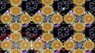 Eskiz geçmişi. Eski usul. Raster illüstrasyonu. Tomurcukları çiçek olan sevimli bir çiçek deseni. Kumaş, tekstil, duvar kağıdı baskısı için. Raster..