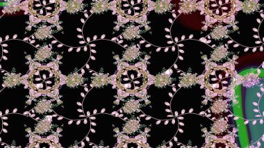 Raster Moda kumaş deseni. Çizgi çizimi kalıbı. Şirin çiçekler..