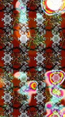 Kahverengi, gri ve kırmızı renkte çiçekler. Nazik, sevimli çiçek arkaplanı. Raster çiçek desenli ve çiçekli..