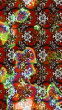 Çiçekli el çizimi çizimi deseni. Modern, kahverengi, kırmızı ve gri raster arka plan duvar kâğıdı çizgili, klasik çizgili, desenli desenli çiçekler, çiçekli süsler..