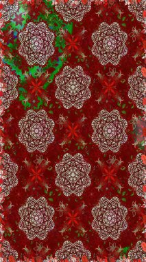 Soyut zarafet, çiçekli arkaplan deseni. Raster Güzel kumaş deseni.