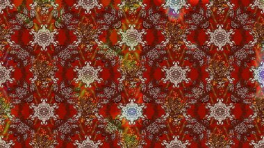 Yaz çiçekleri teması. El çizimi, soyut ve süslü elementler. Suluboya resim taklit Raster çizimi. Klasik çiçekler. Kahverengi, kırmızı ve bej renkler.