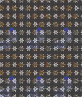 Motley illüstrasyonu. Küçük renkli çiçekler. Küçük çiçekte güzel bir desen. Moda baskıları için zarif bir şablon. Gri çiçekli bahar çiçekleri.