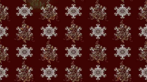 Raster illüstrasyonundaki çiçek desenli çizim. Suluboya tarzında kahverengi renkte çiçekler.