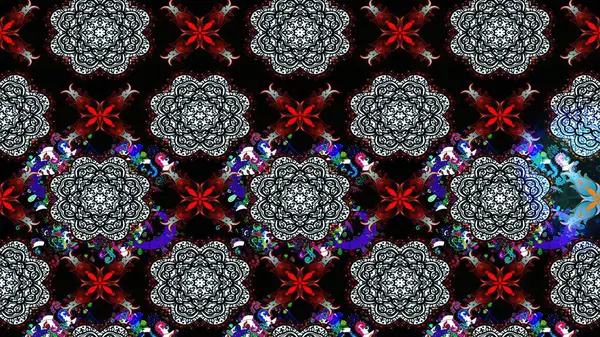 Küçük renkli çiçekler. Moda baskıları için zarif bir şablon. Robot resim. Motley illüstrasyonu. Küçük çiçekte güzel bir desen. Çiçekli bahar çiçekleri.