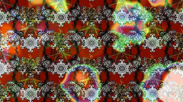 Renkli grunge soyut arka planda Cologray, kahverengi ve kırmızı çiçeklerle zenginleşir. Parmak izi, kumaş, duvar kâğıdı, tekstil için raster dokusu. Nakış desenli çiçek deseni..