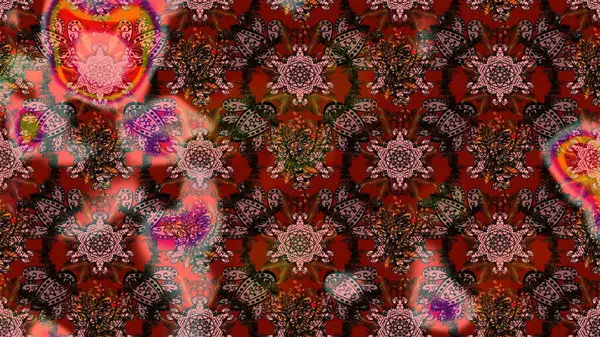 Düz Çiçek Elementleri Tasarımı. Raster. Renkli Bahar Teması çizim şablonu.