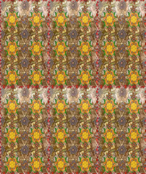 Suluboya çiçek buketi. Çiçek arkaplan. Doğum günü kartı ya da düğün davetiyesi. Kahverengi renklerde. Çiçekli tebrik kartı. Raster illüstrasyonu.