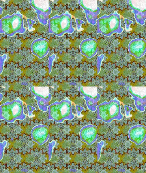 Yeşil renkli çiçekler. El çizimi. Çiçekli eskiz deseni. Suluboya çizimi.