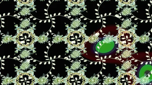 Hediye ambalaj kağıdı, tebrik kartları, posterler ve pankart tasarımı. Siyah renkli çiçekler. Raster düz çiçek çizim deseni.