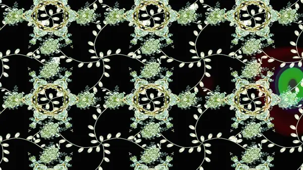 Siyah, nötr ve yeşil renkli güzel çiçekli eskiz deseni, suluboya çiçek deseni, duvar kağıdı, kart ya da kumaş için fayanslı. Raster..