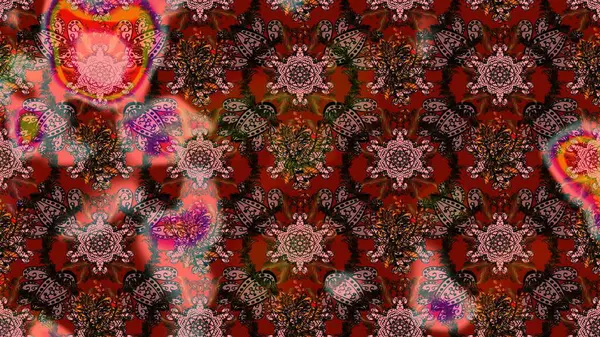 Düz Çiçek Elementleri Tasarımı. Raster. Renkli Bahar Teması çizim şablonu.