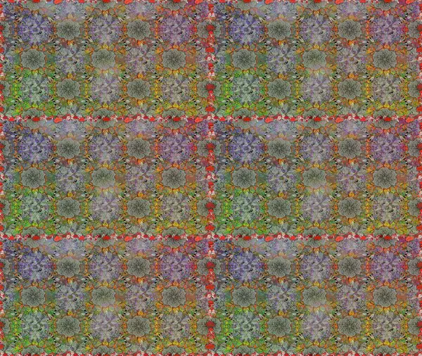 Düz Çiçek Elementleri Tasarımı. Raster illüstrasyonu. Renkli Bahar Temalı Kusursuz Arkaplan. Gri ve nötr renklerde zarif çiçekli suluboya.