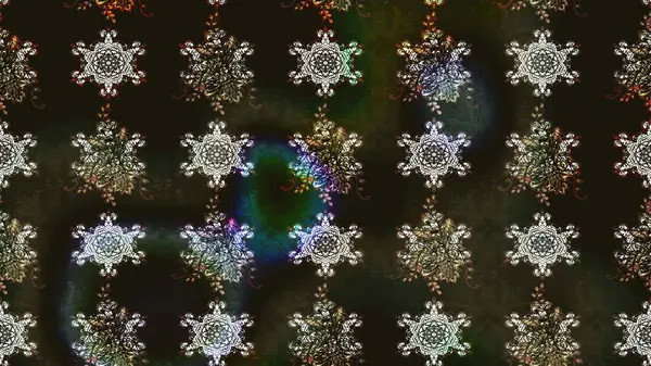 Robot resim. Raster illüstrasyonu. Küçük çiçekte sevimli çiçek deseni var..