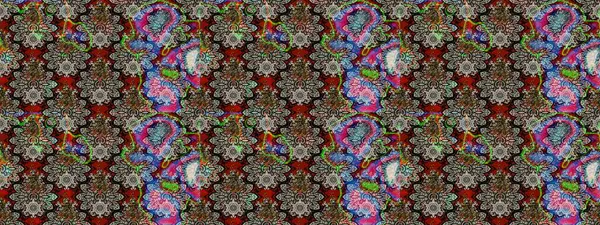 Tropik çiçek desenleri. Gri renkli çiçekler. Raster illüstrasyonu.