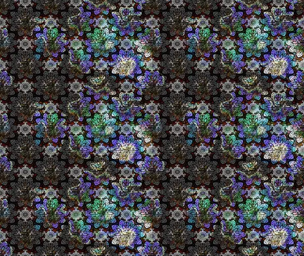 Suluboya tarzında siyah renkte çiçekler. Raster illüstrasyonunda çiçek deseni çizimi.